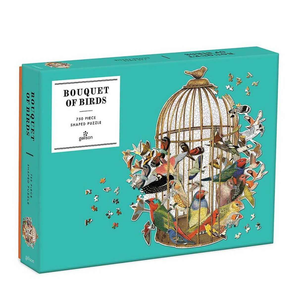 Puzzle en forme de bouquet d'oiseaux de 750 pièces