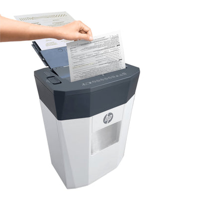 Hp oneshred autofeed 80cc - destructeur de papier - 8 lames p-4 din 66399 - chargeur automatique - destructeur - 15 litres - usage bureau et maison - blanc