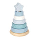 Small foot - tour empilable en bois bleu - 7 pcs.