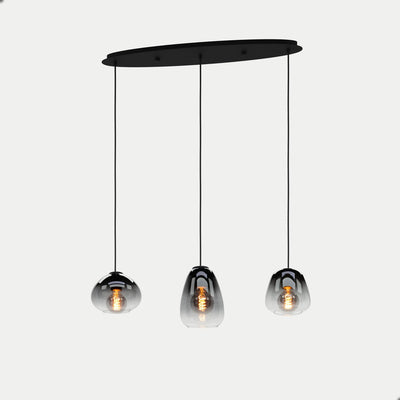 Lampe à suspension Eglo aguilares - e27 - 84 cm - verre - noir