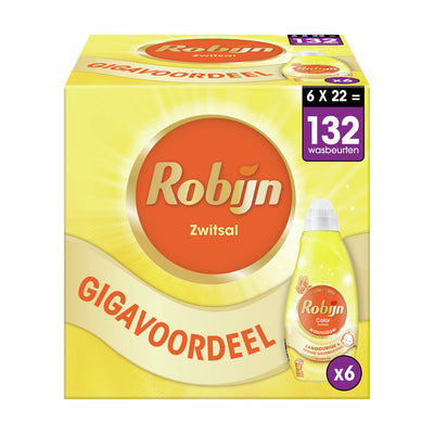 Robijn petite lessive liquide puissante - couleur zwitsal - 6 x 22 lavages - pack économique