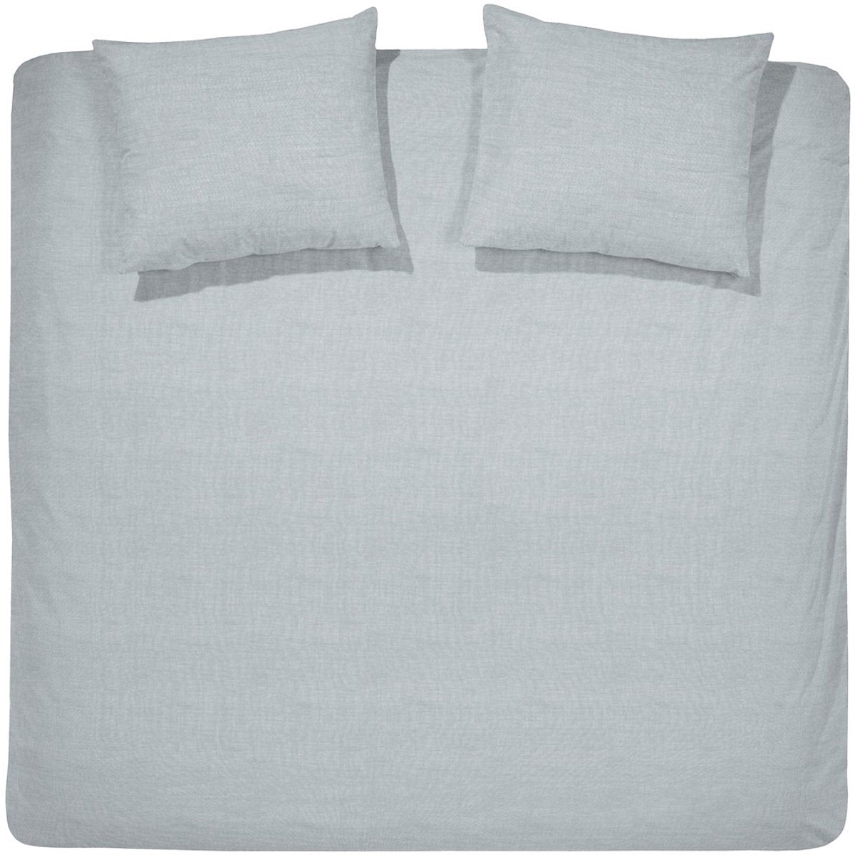 Housse de couette Cendrillon lyn - double - coton - lits jumeaux - 240x200 220 cm - gris clair + 2 taies d'oreiller 60x70