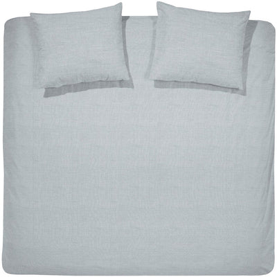 Housse de couette Cendrillon lyn - double - coton - lits jumeaux - 240x200 220 cm - gris clair + 2 taies d'oreiller 60x70