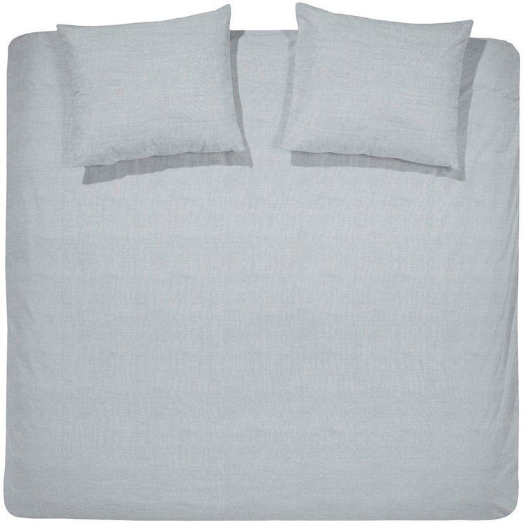 Housse de couette Cendrillon lyn - double - coton - lits jumeaux - 240x200 220 cm - gris clair + 2 taies d'oreiller 60x70