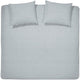 Housse de couette Cendrillon lyn - double - coton - lits jumeaux - 240x200 220 cm - gris clair + 2 taies d'oreiller 60x70
