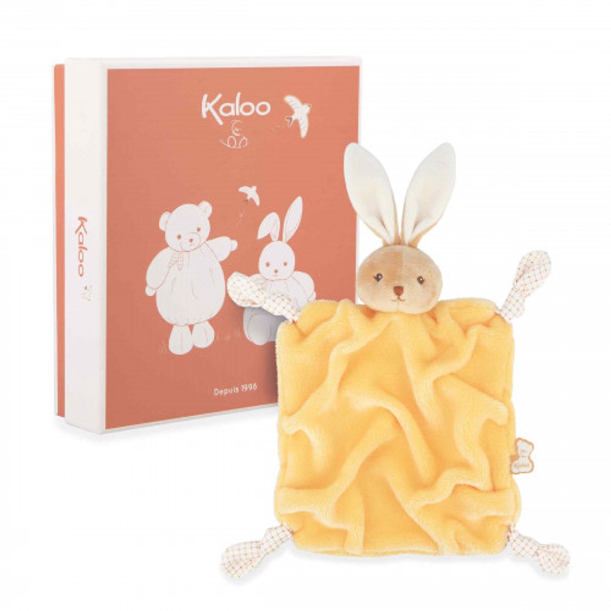 Kaloo intemporel - peluche - lapin - coloris jaune