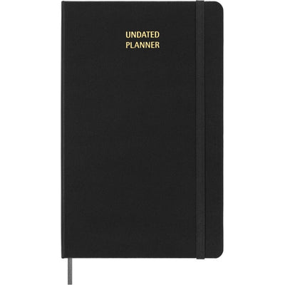 Agenda non daté Moleskine - hebdomadaire - grand - noir
