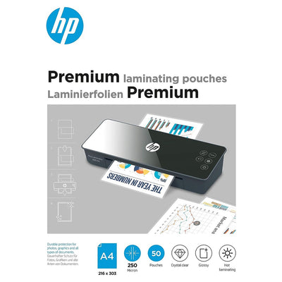 HP 9125 films de plastification premium a4 - pochettes de plastification pour plastification à chaud - brillant - 250 microns - 50 pièces