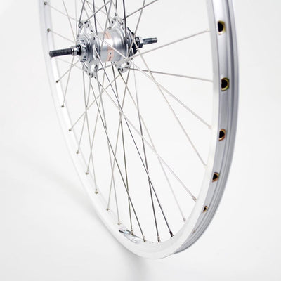 Roue arrière Roland 28 Nexus 3 RB ZAC2000 en argent en acier inoxydable SPK