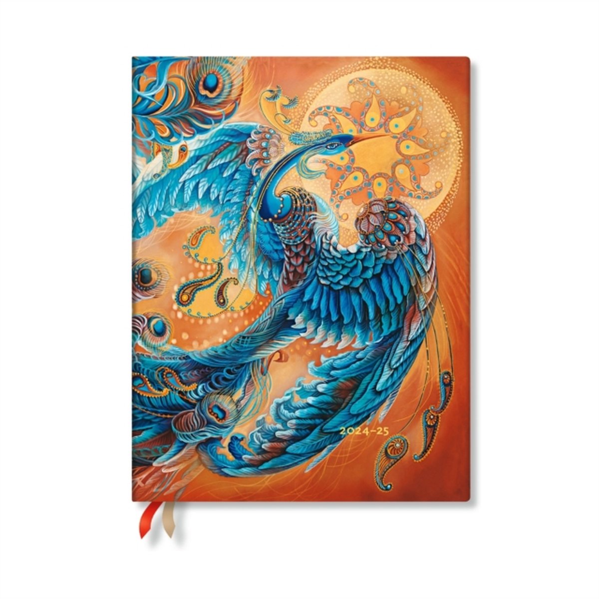 Oiseau du bonheur - skybird (oiseaux du bonheur) agenda journalier flexible vertical ultra 12 mois à couverture souple 2025 (fermeture par bande élastique)