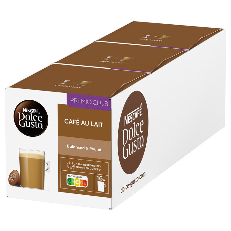 Nescafé dolce gusto café au lait (3x 16 tasses) (copie)