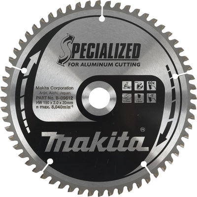 Accessoires Makita lame de scie à tronçonner aluminium 165x20 60t alu - b-56568