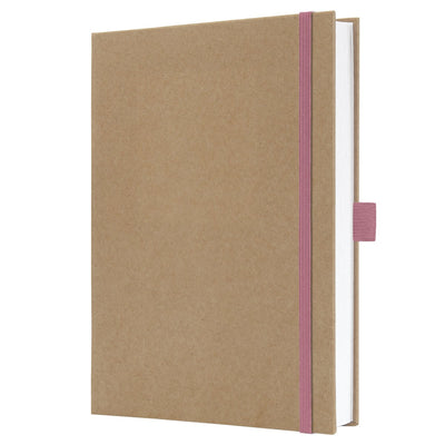 Carnet Sigel jolie - a5 - kraft - rose pur - pages blanches - si-jn843