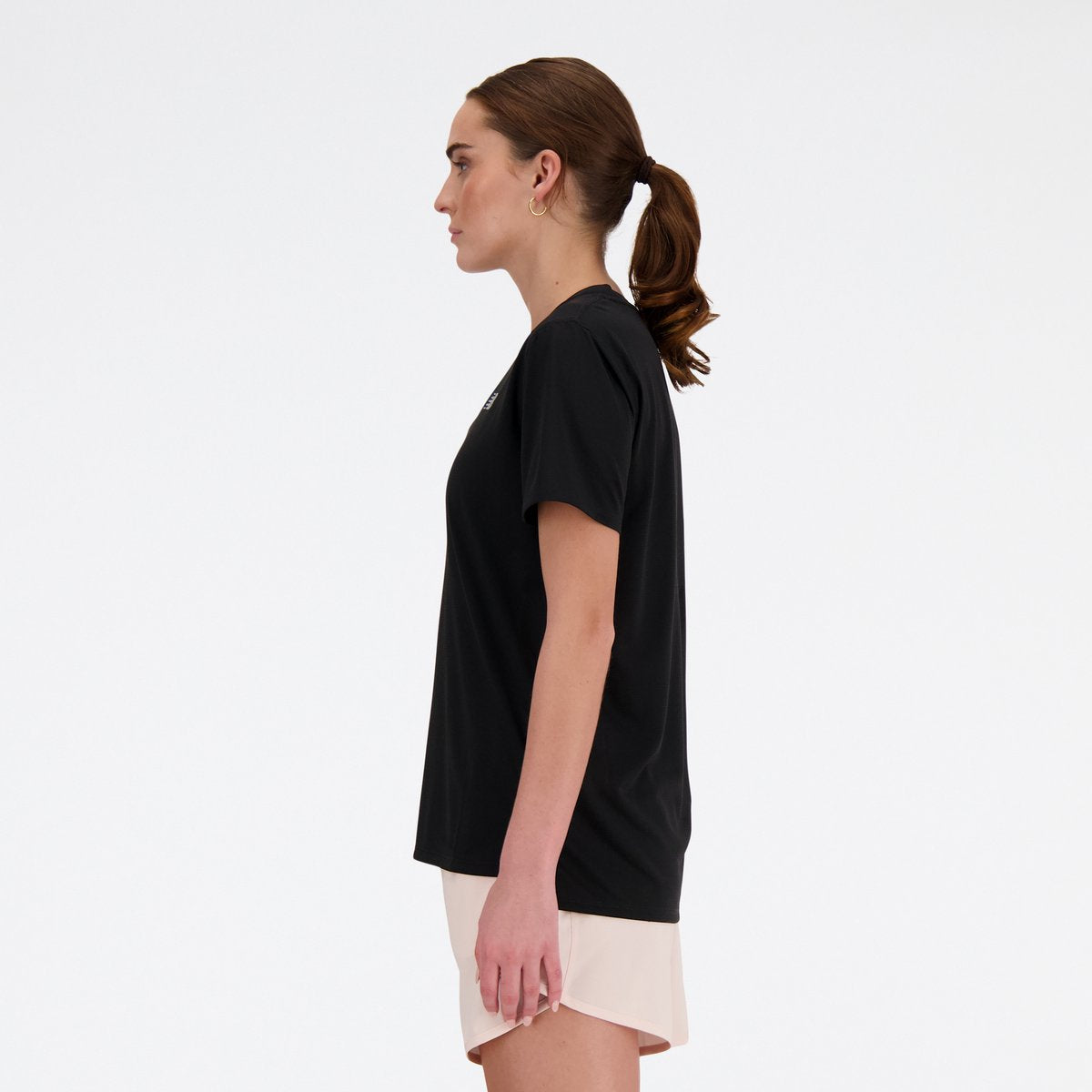 New balance sport essential t-shirt chemise de sport femme - noir