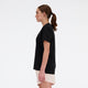 New balance sport essential t-shirt chemise de sport femme - noir