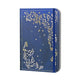Carnet compact Peter Pauper - branche dorée - avec fermeture élastique - 13x18 cm