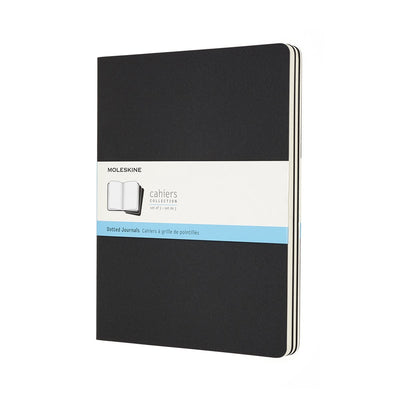 Carnets Moleskine - extra larges - à pois - noir - lot de 3