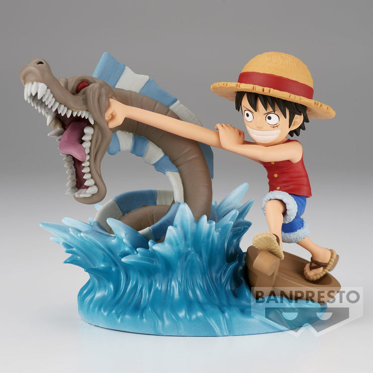 Banpresto une pièce - singe d. Figurines à collectionner Luffy contre monstre marin local, multicolores