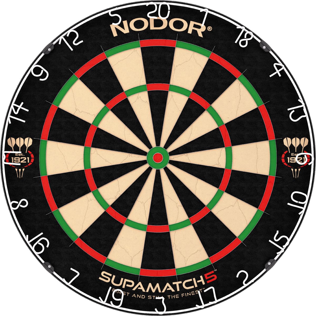 Nodor supamatch 5 - cible de fléchettes professionnelle