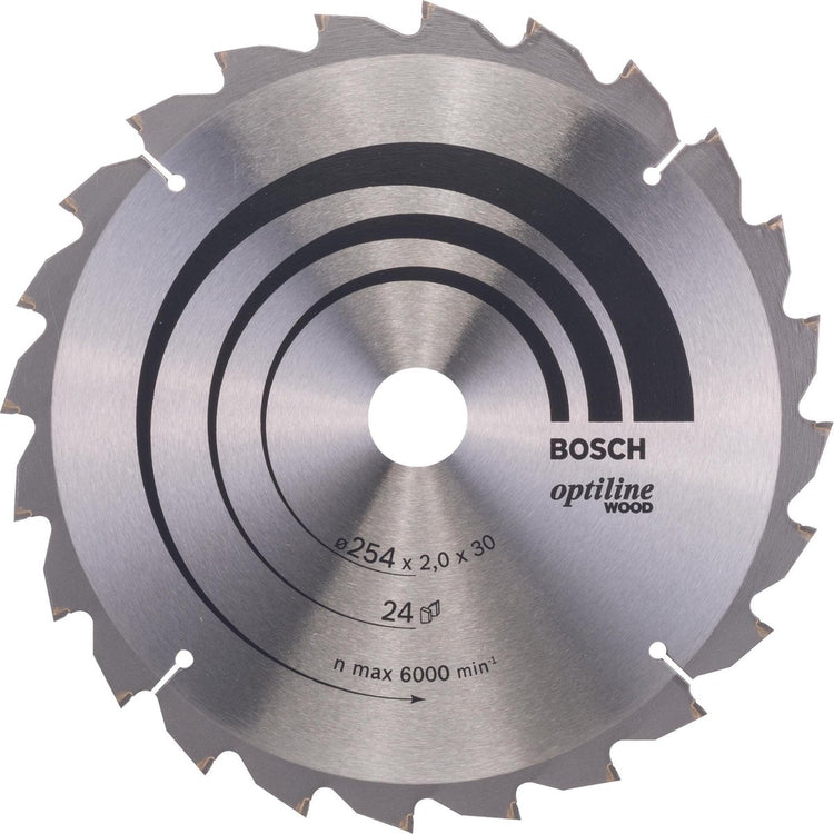Lame de scie circulaire à bois Bosch Pro, 254 x 2 x 30 mm