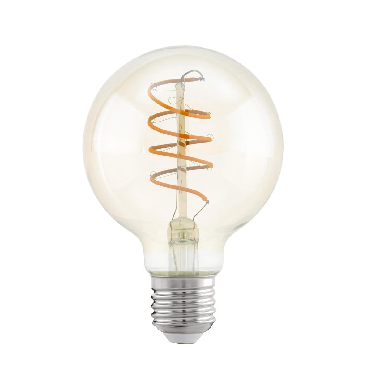 Lampe led ambre Eglo - e27 - ø 8 cm - 4w - 2200k