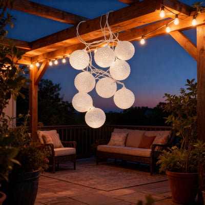 Cordon avec 10 boules LED
