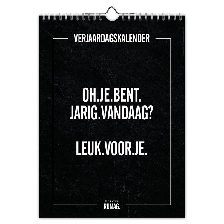 Calendrier d'anniversaire Rumag - 18x25 cm
