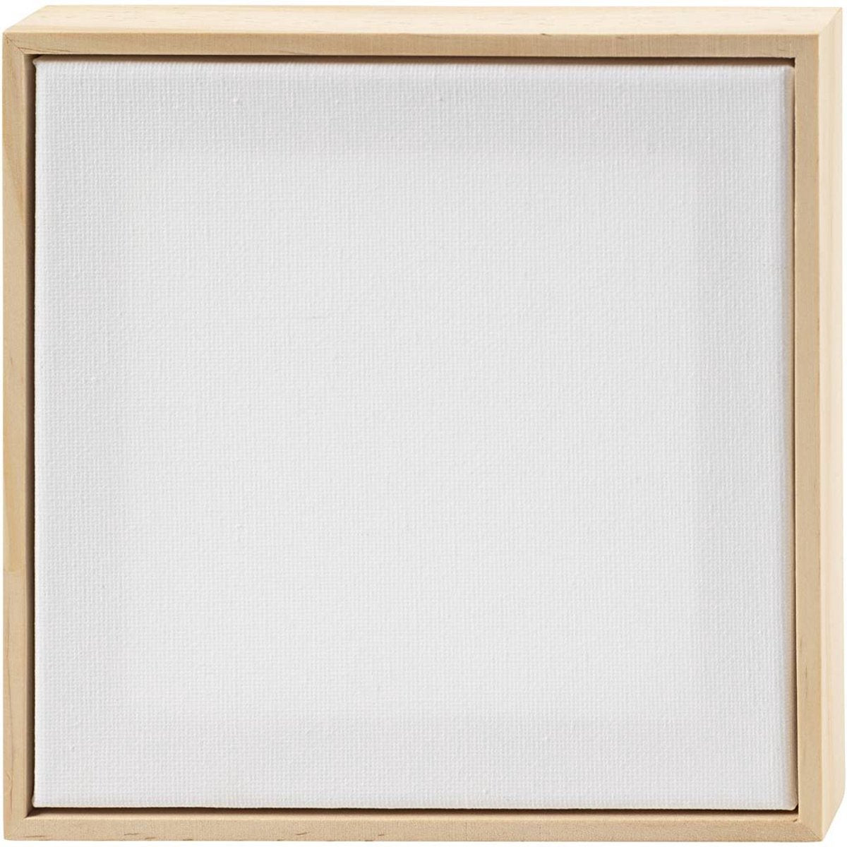 Creativ company Toile tendue avec cadre, format 15,8x15,8 cm, 280 g, blanc, 10 pièces 1 boîte