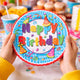 Eddy toys assiette d'anniversaire joyeux anniversaire 18cm - 1 pièce