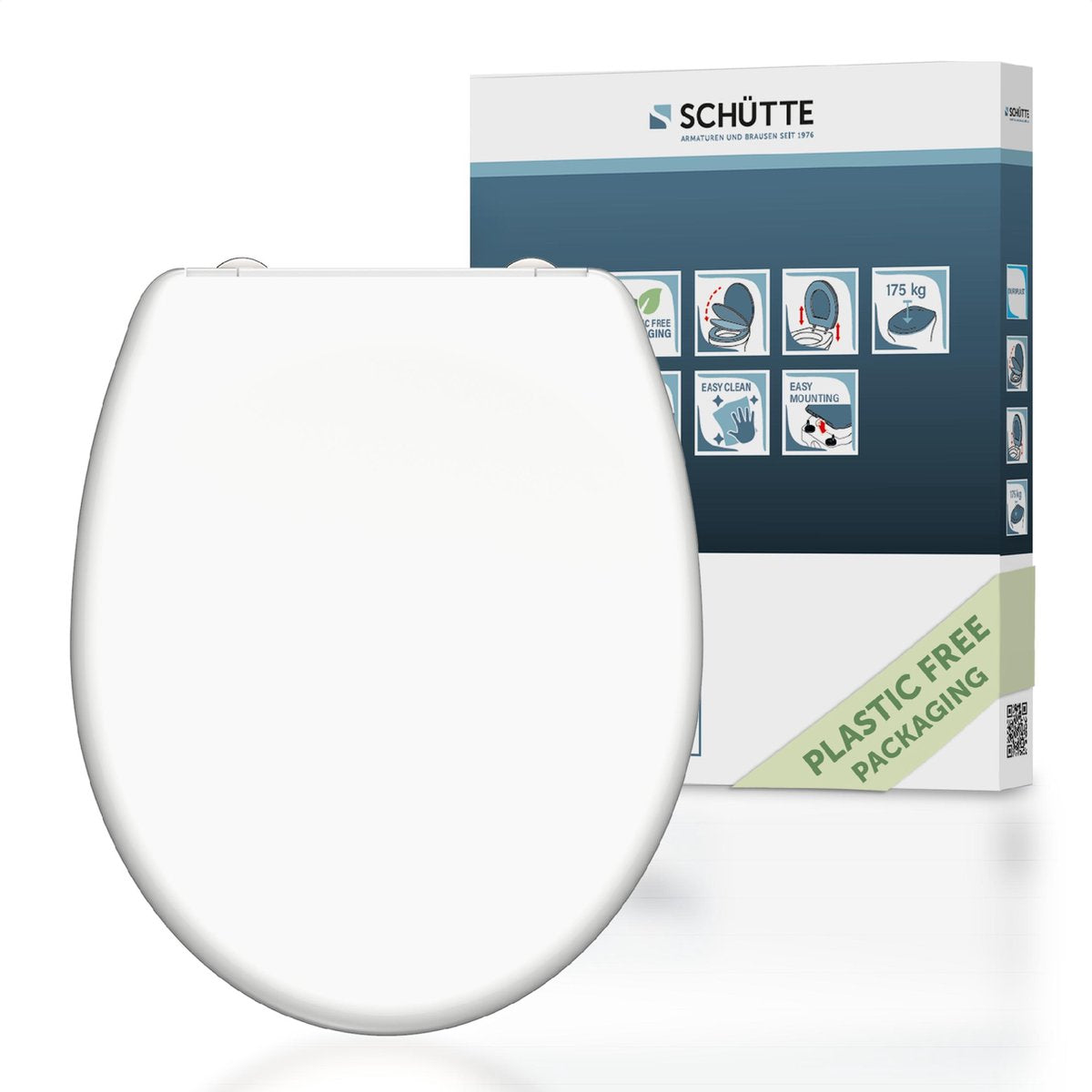 Schütte schütte siège de toilette blanc duroplaste