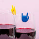 Marqueur de verre à main Winkee Rock, lot de 8