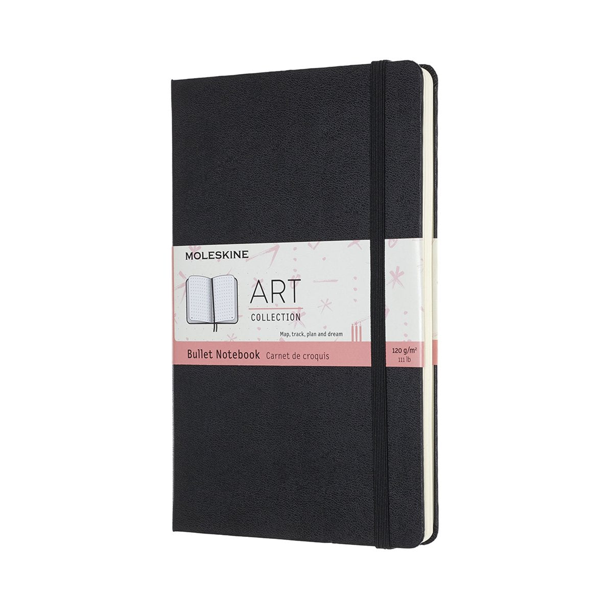 Moleskine art bullet journal - grand - couverture rigide - noir