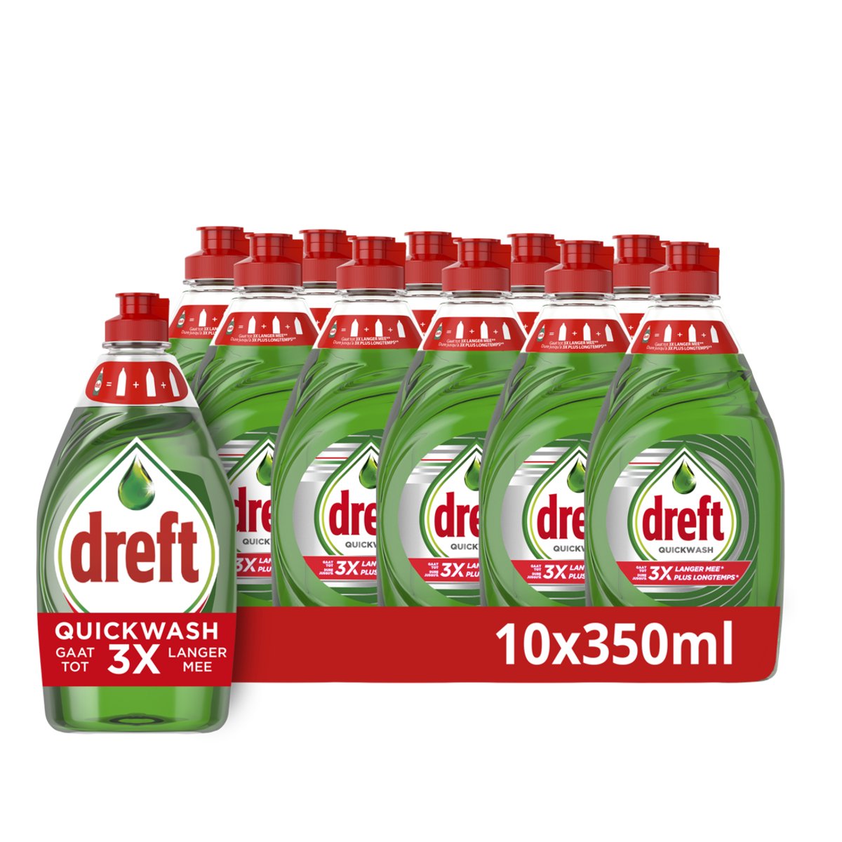 Liquide vaisselle Dreft quickwash liquid - original - pack économique 10 x 350 ml