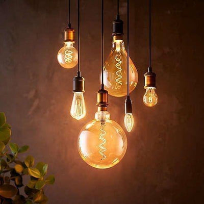 Philips LED spirale géante or - 40 W - E27 - lumière blanc très chaud dimmable