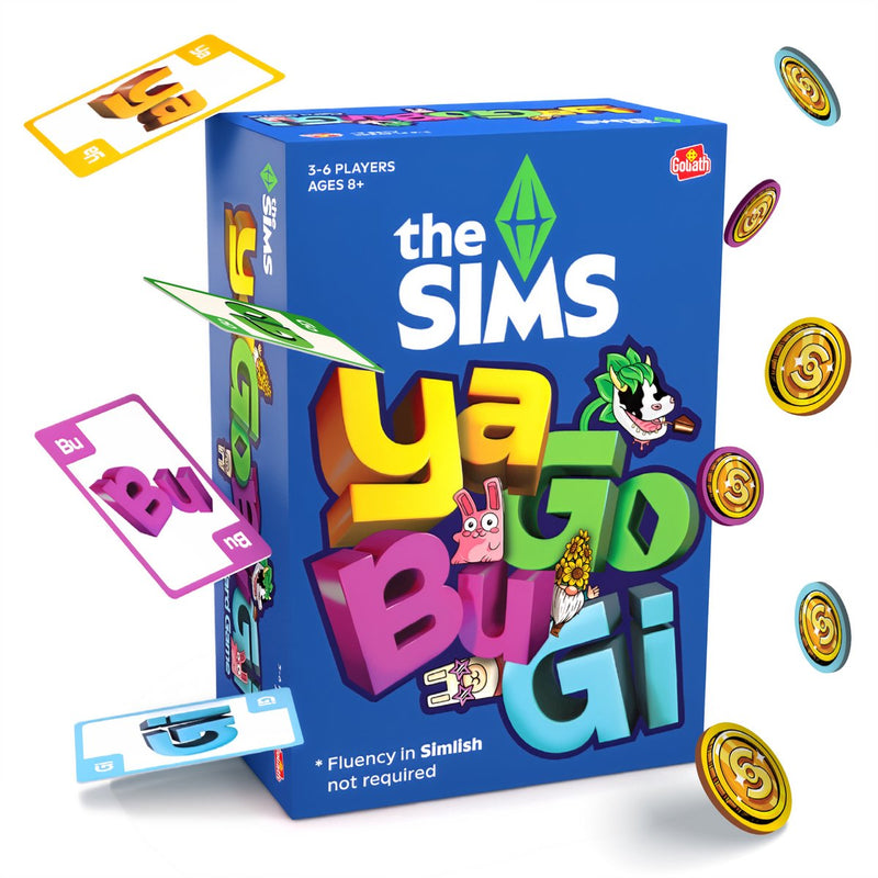 Goliath les sims yagobugi - jeu de cartes - jeu de société - parlez simslish avec vos amis !