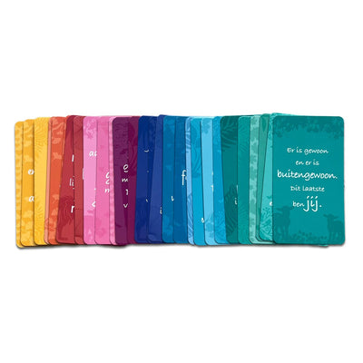 Pour les cartes de compliments de positivité set 2 - cartes de compliments - affirmation - 30 pièces - 5 x 9 cm