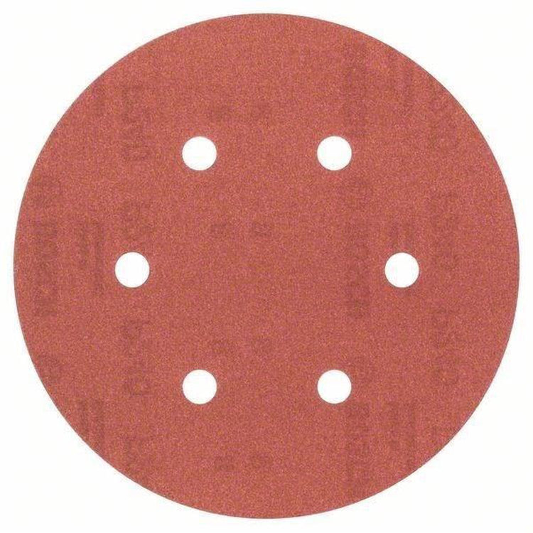 Bosch Jeu de 5 feuilles abrasives pour ponceuses excentriques 150 mm perforées - grain 240