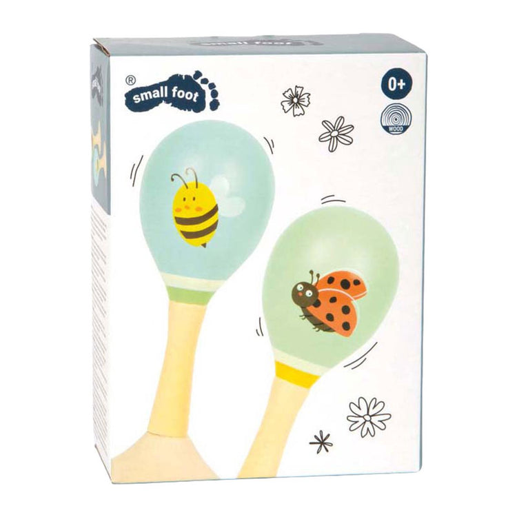 Small foot - maracas en bois tiny friends - 2 pcs.