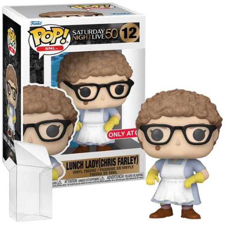 Funko-pop ! snl : samedi soir en direct 50 - dame du déjeuner (chris farley) #12 cible exclusive