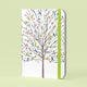 Peter Pauper carnet de taille moyenne arbre de perruches