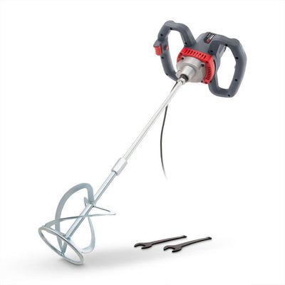 Mélangeur de peinture à béton Powerplus powe80070 - 1200w - vitesse variable - avec tige d'agitation 120x590mm
