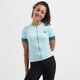 Rogelli modesta maillot de cyclisme femme - manches courtes - bleu clair - xxl