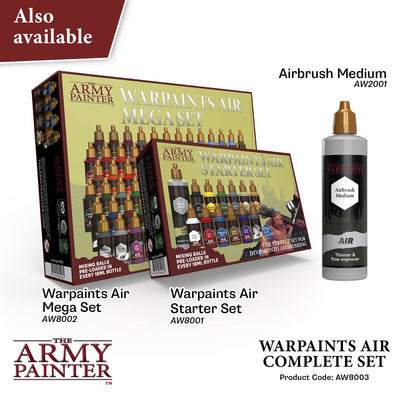 Le peintre de l'armée warpaints air ensemble complet - 126 couleurs - 18 ml - aw8003