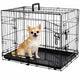Flamingo Flamingo Wire Cage Mezo avec porte coulissante S 43x61x50 cm noir