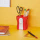 Porte-stylo taille-crayon Balvi - rouge
