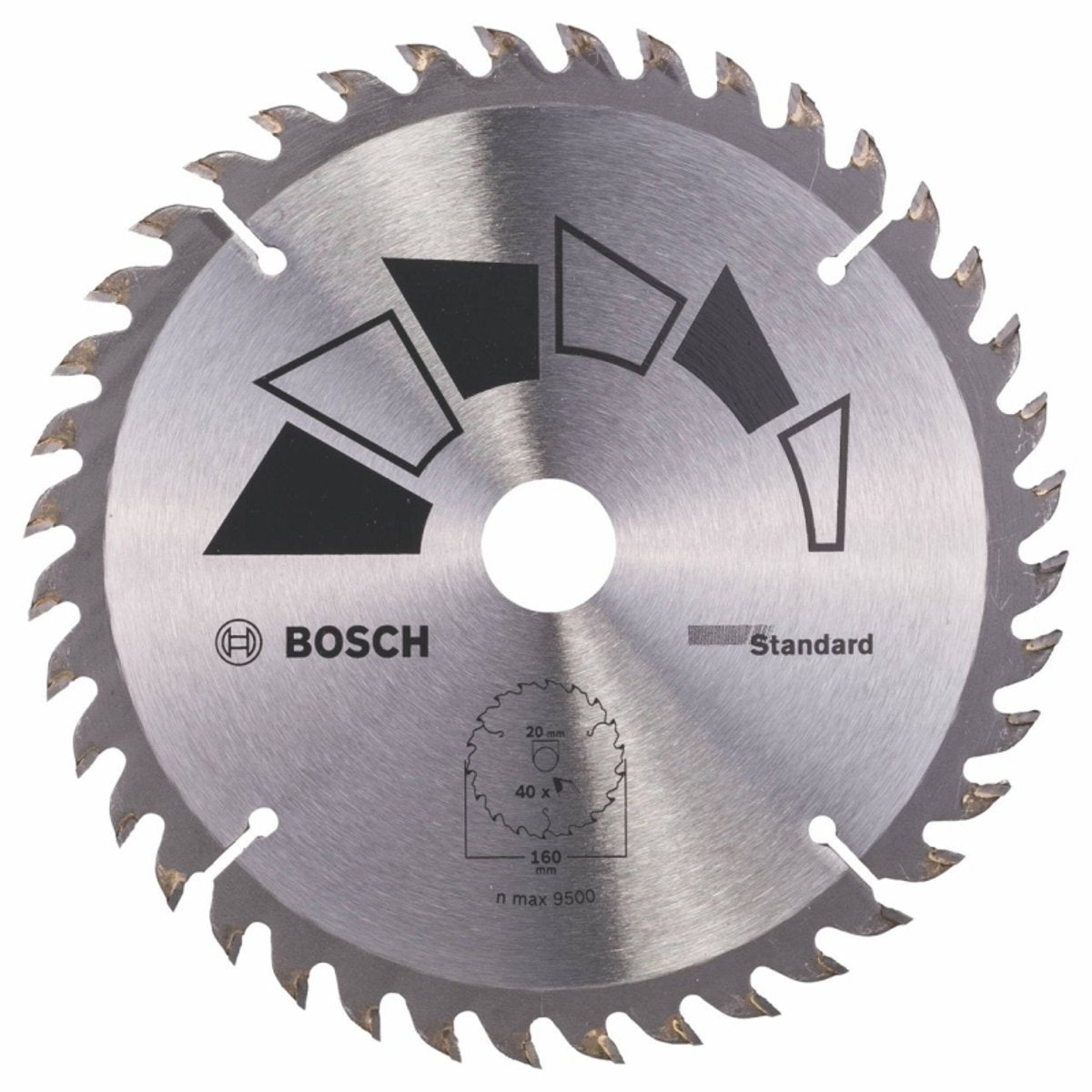 Bosch accessoires lame de scie circulaire basic 160x22x20 16,t40 - 2609256811