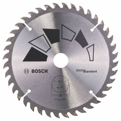 Bosch accessoires lame de scie circulaire basic 160x22x20 16,t40 - 2609256811