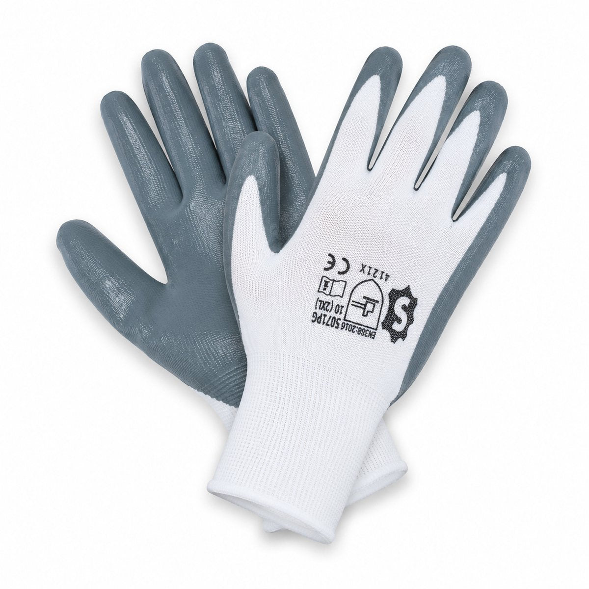 Chaussures de travail en coton confortables All Ride | ensemble de 2 | blanc gris | protection maximale | taille 10 | 5 cm de largeur et 60 cm de hauteur | flexibilité pour les tâches ménagères et de jardinage