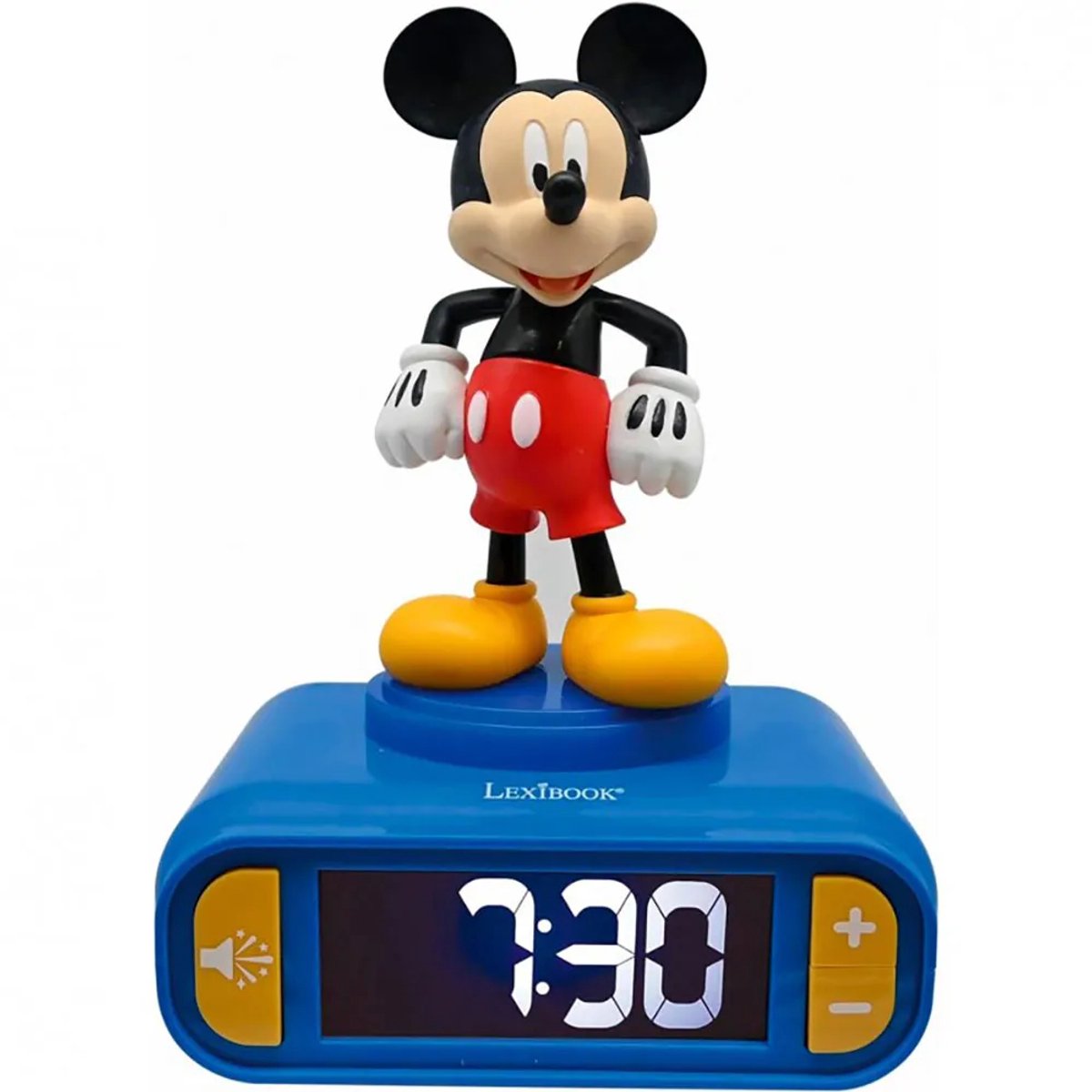 Réveil numérique Lexibook avec veilleuse Mickey 3D et effets sonores