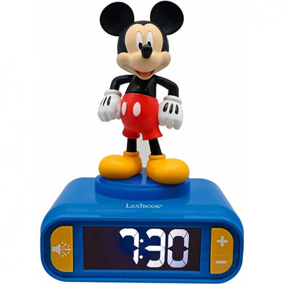 Réveil numérique Lexibook avec veilleuse Mickey 3D et effets sonores